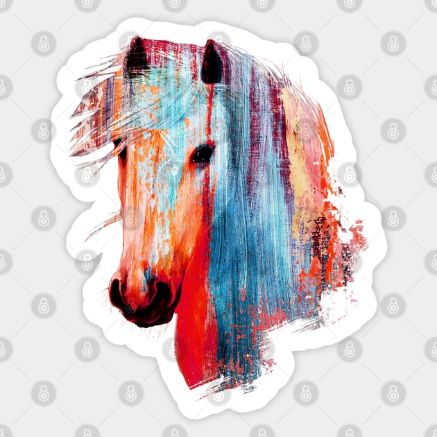 Beautiful Horse Sticker by KsuAnn